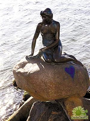 丹麦美人鱼雕像